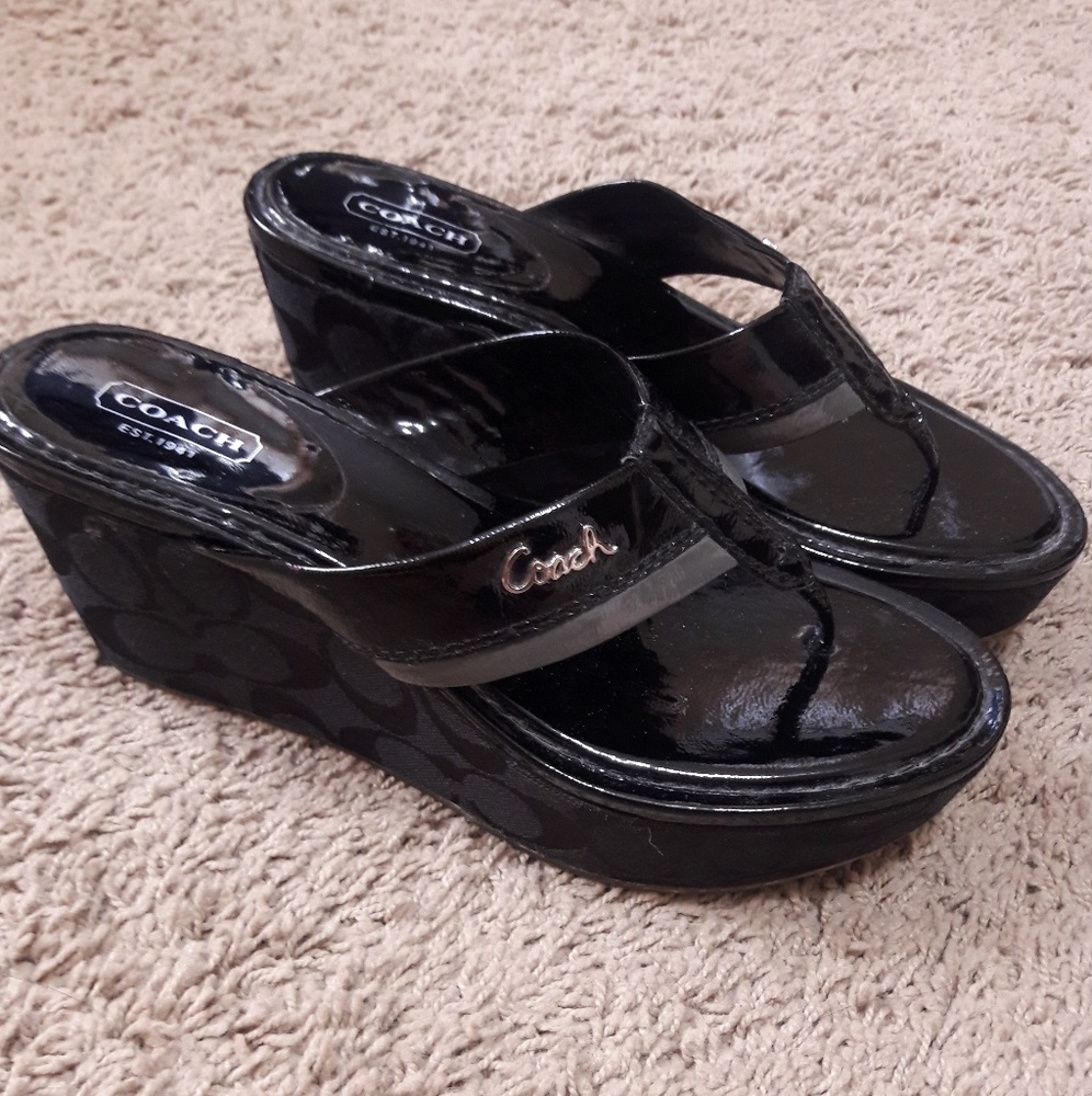 Coach sandal wedges
